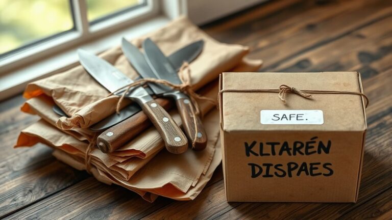 safe knife disposal methods