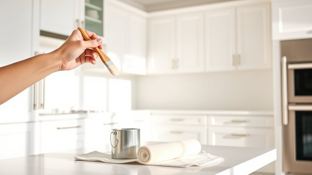 sanding free kitchen cabinet painting