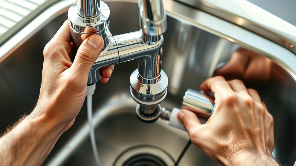 secure faucet and drain