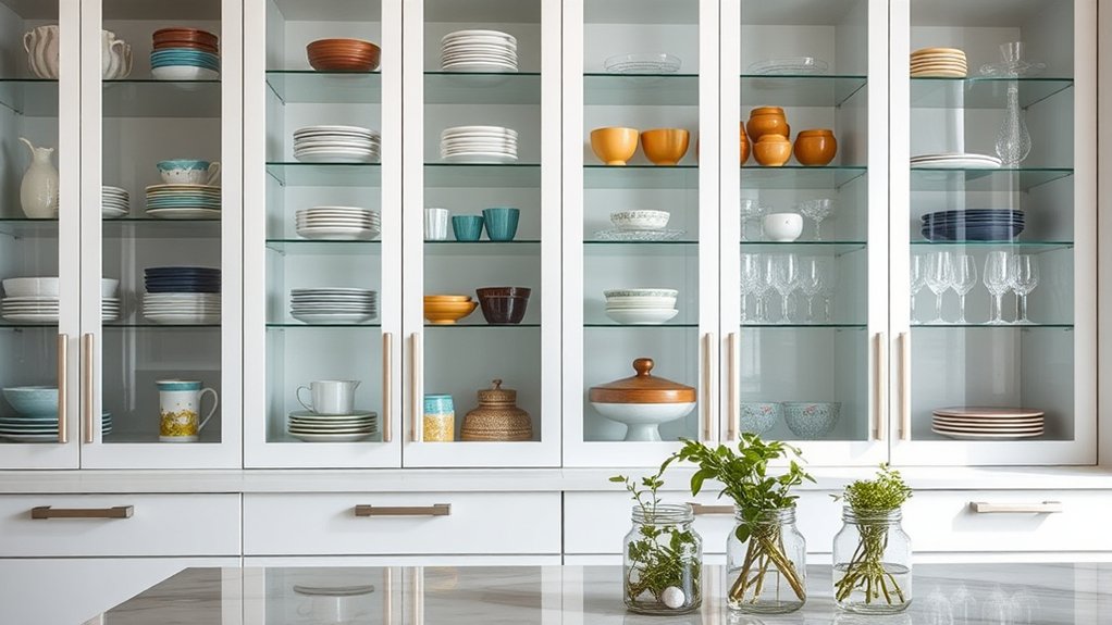 showcase with curated accessories