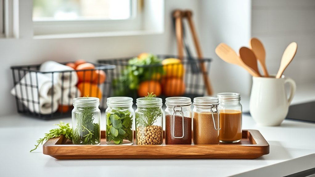 stylish functional kitchen organization