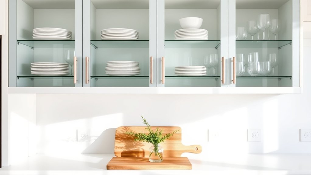 stylish glass cabinet decor