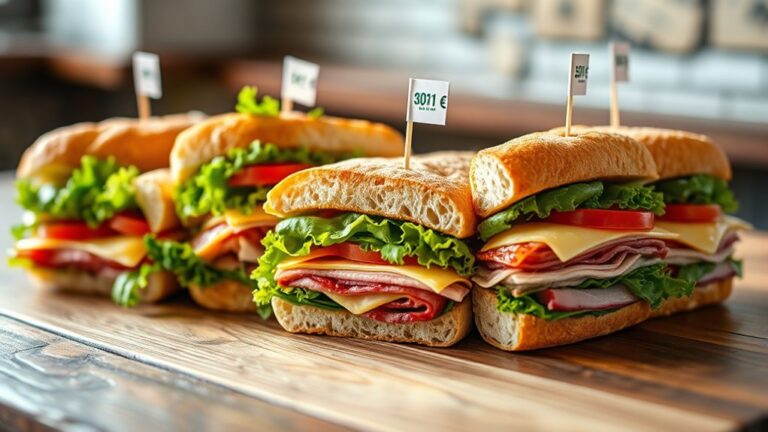top five subway sandwiches