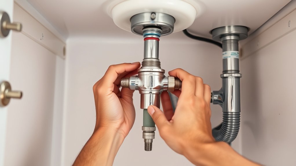 turn off water disconnect pipes