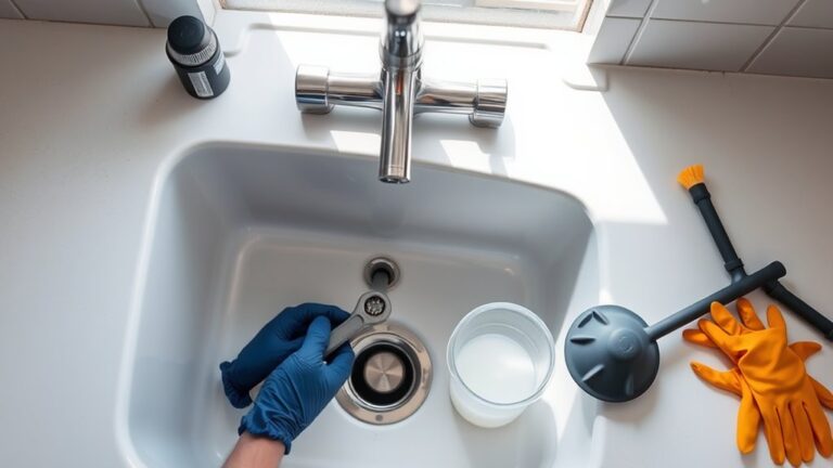 unclogging kitchen sink easily