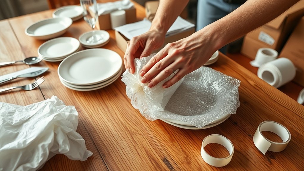 wrap and pack carefully