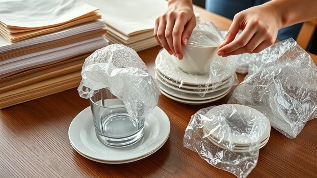wrap cushion pack label